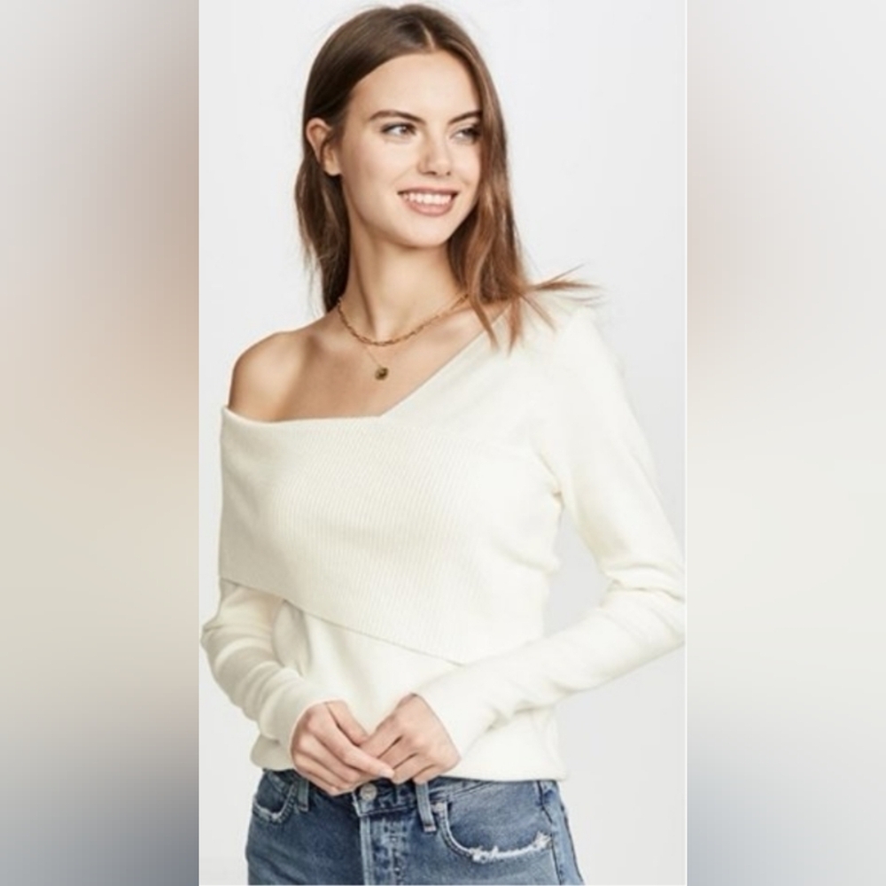 Revolve Line & Dot Sylvie Sweater Size XS White Knit